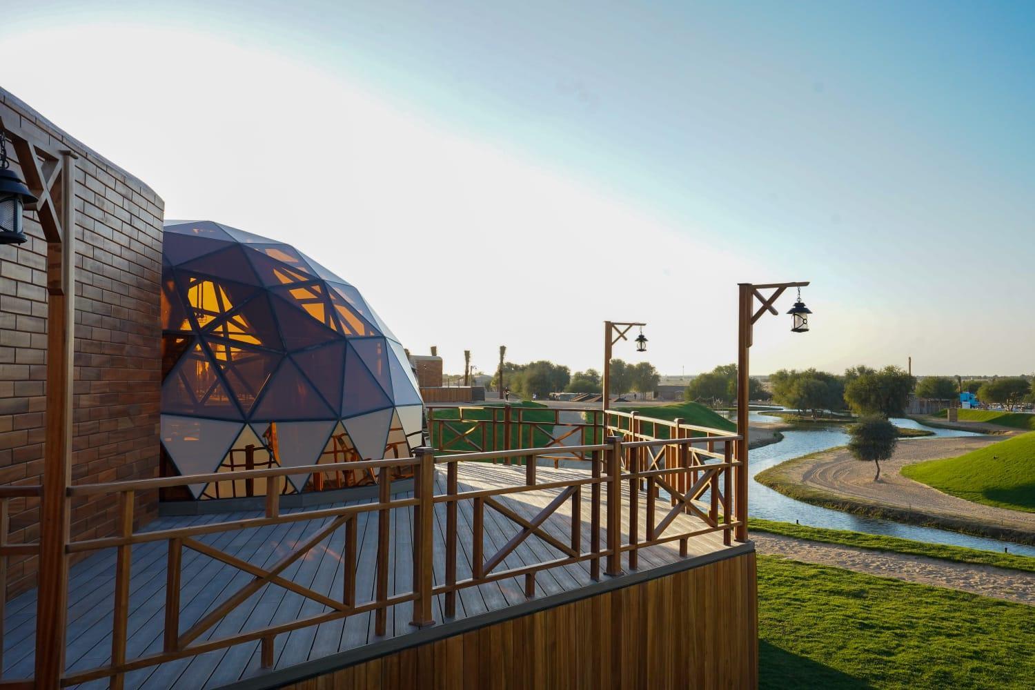 Al Marmoom Oasis Luxury Experiential Desert Resort Dubai Exterior photo